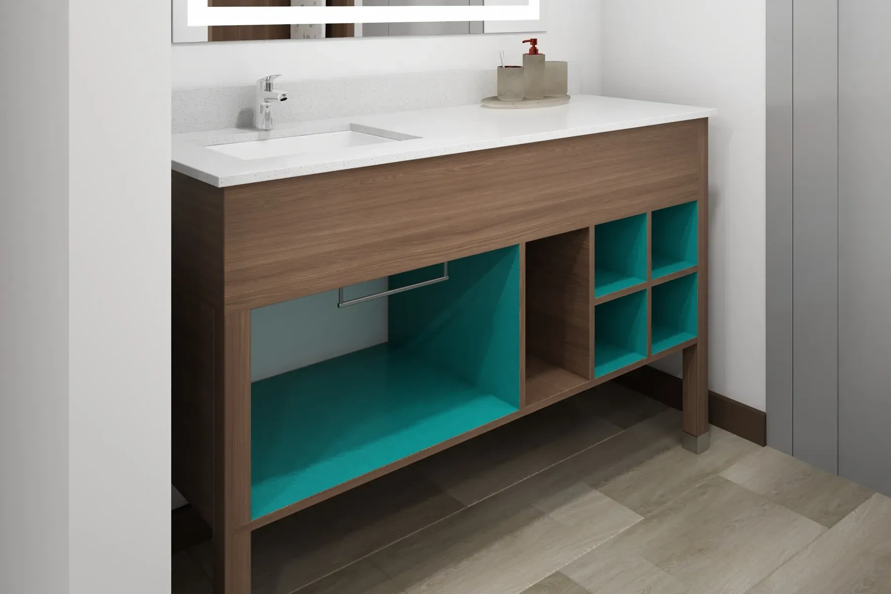 Approved Casegoods Vanity- La Quinta Inn & Suites by Wyndham, Roswell, Georgia