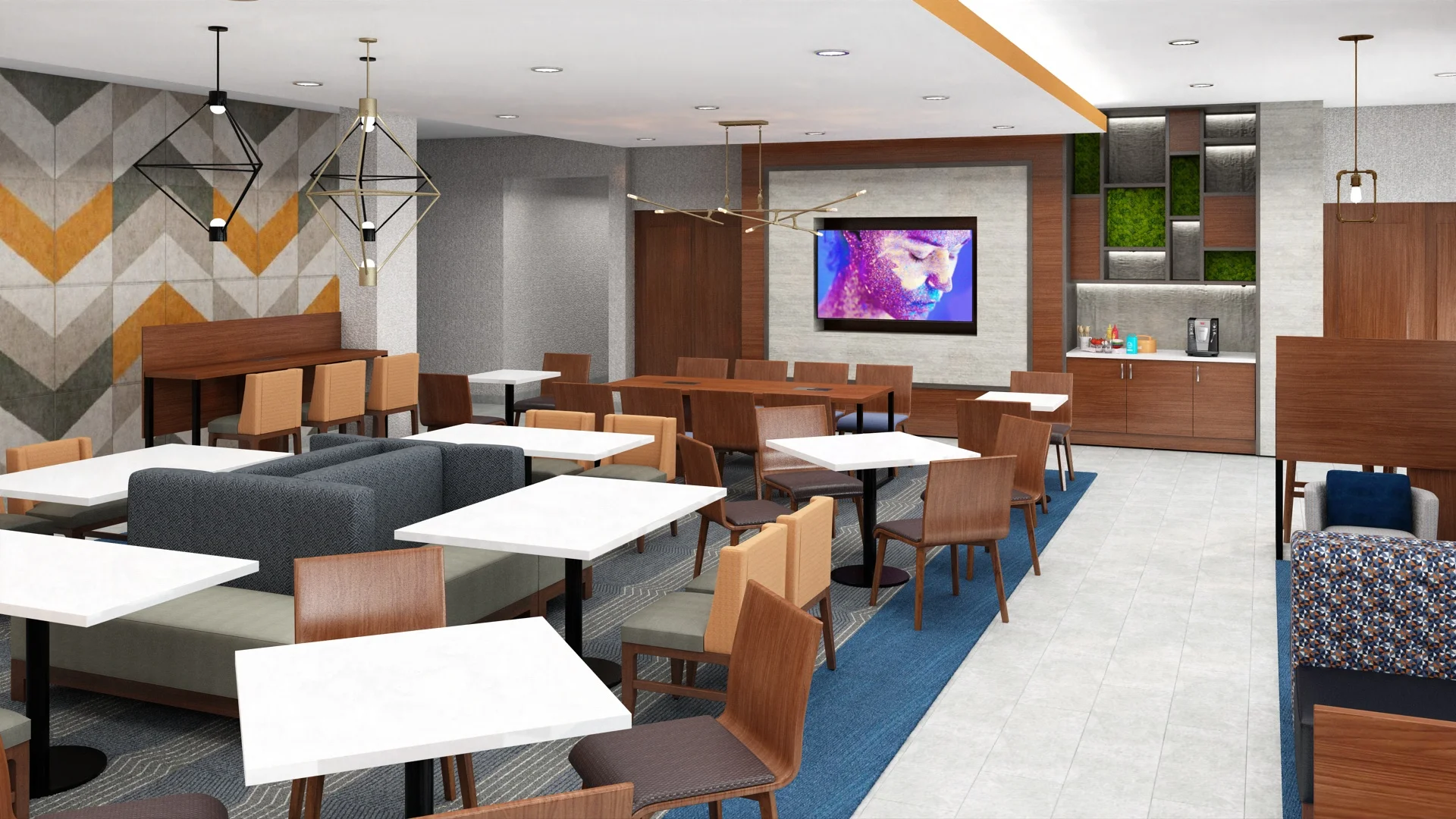 Approved Casegoods - hotel lobby chairs - La Quinta Inn & Suites, Lexington Park, Patuxent