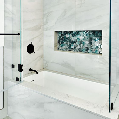 Buy alcove tub shower surround with sleek design