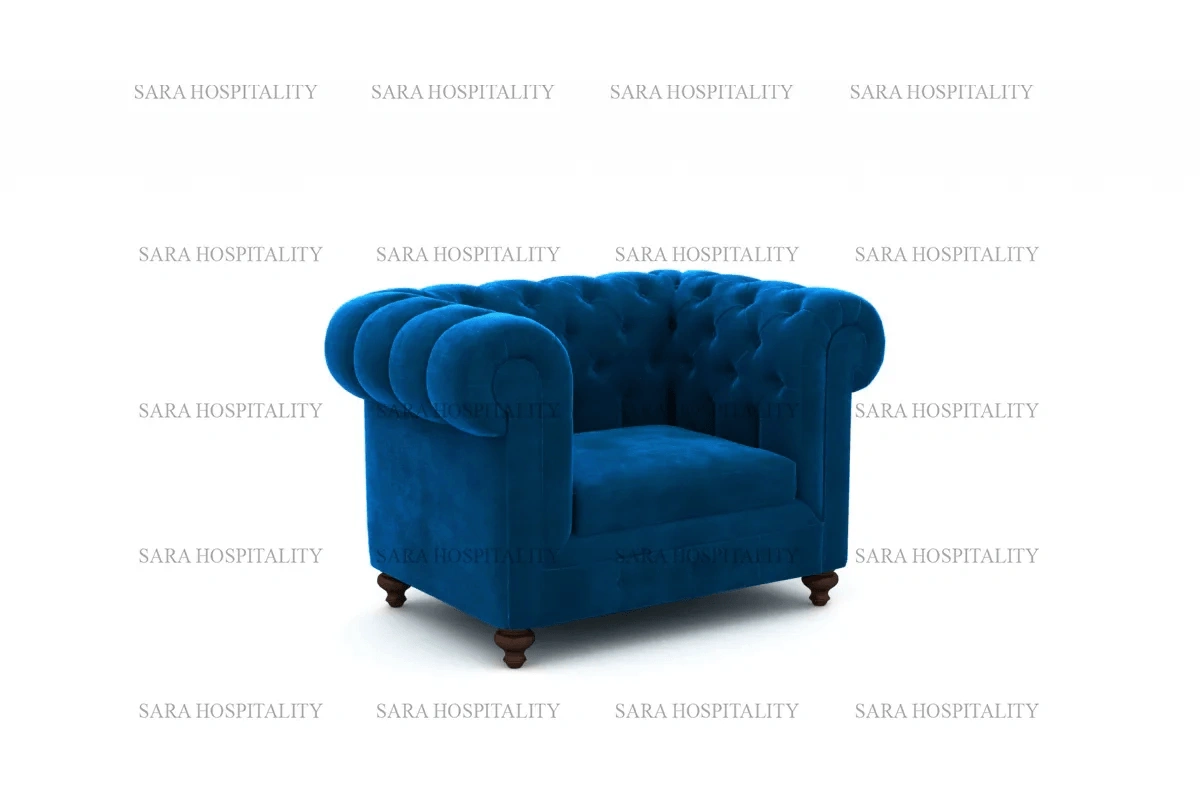 Robust Club Lounge Chair for high-end hotel buffet reception areas