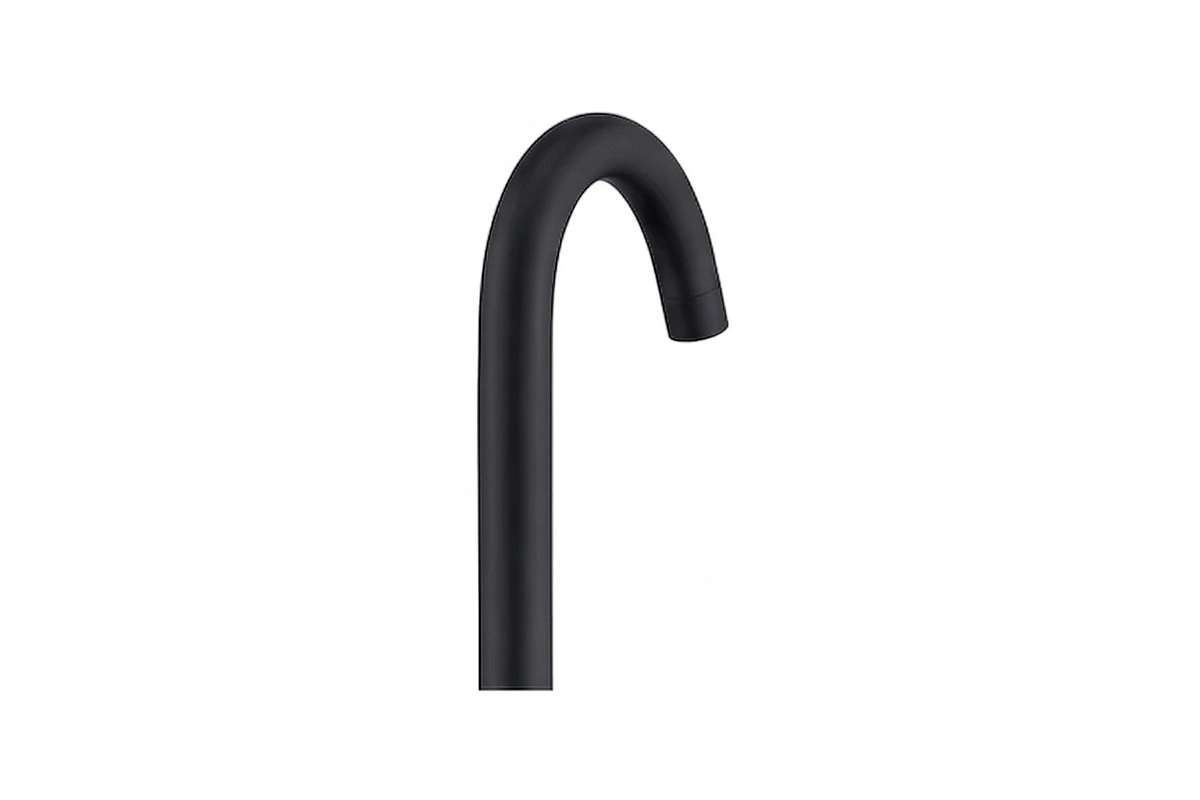 Durable gooseneck basin faucet in a professional brushed finish
