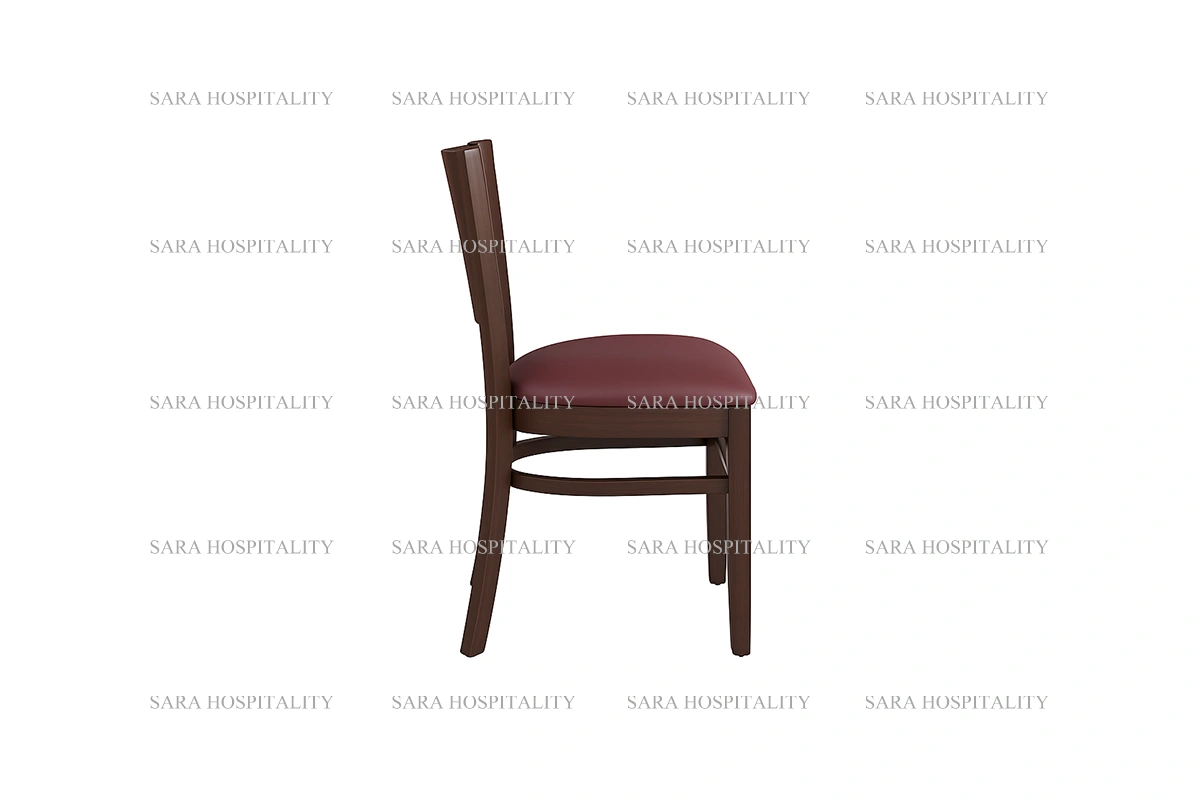 Sleek Curved Back Dining Chair for morning cafes