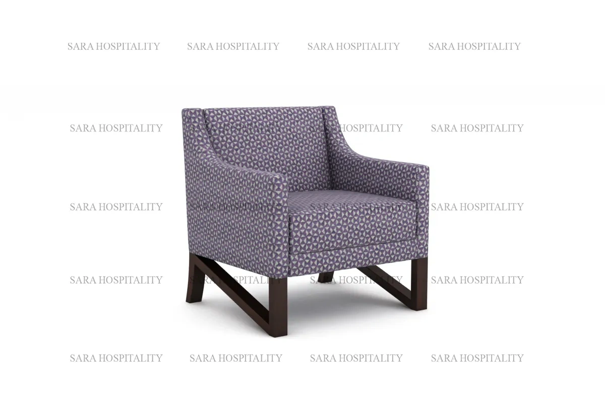 cozy upholstered arm lounge chair