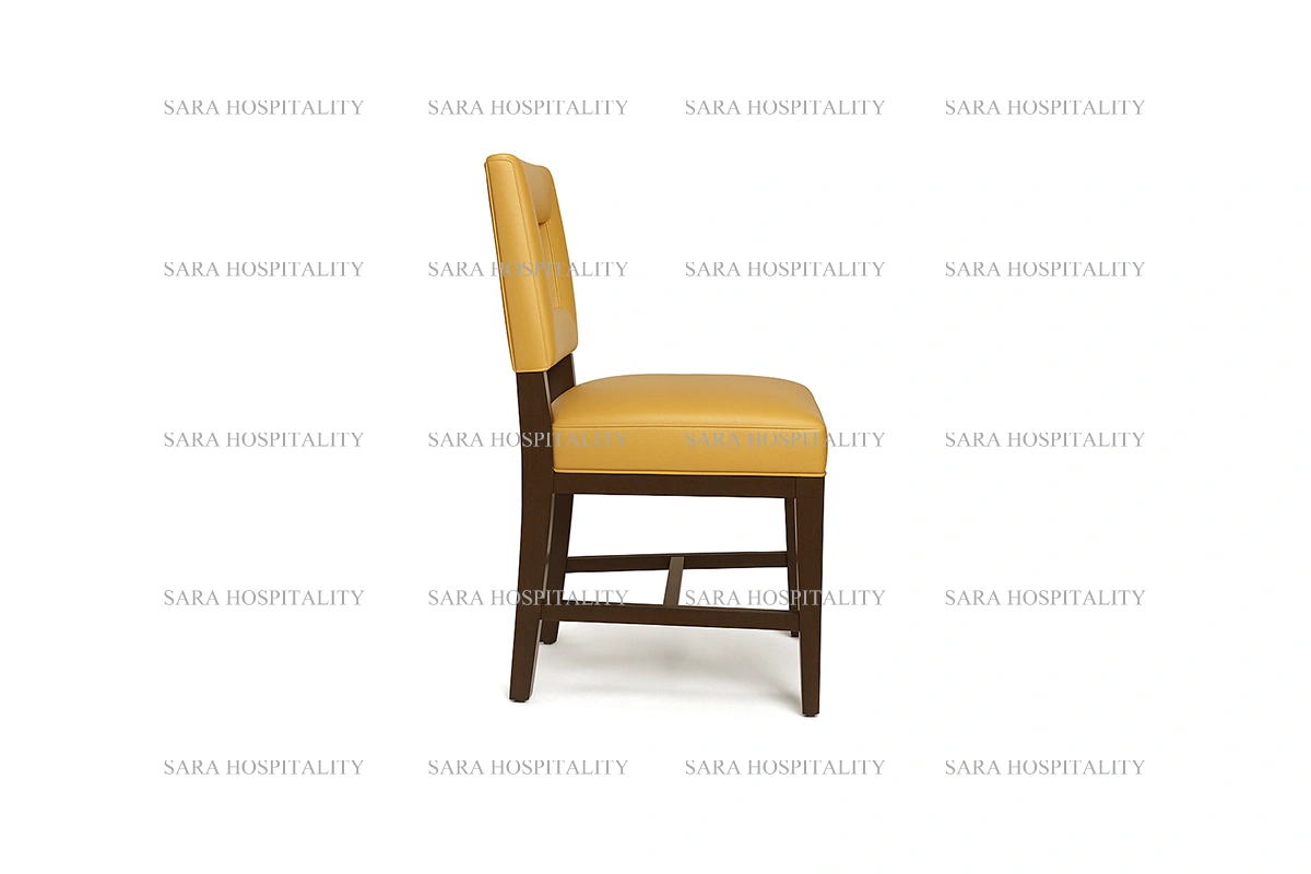 Sleek Solid Wood Classic Chair for morning cafes