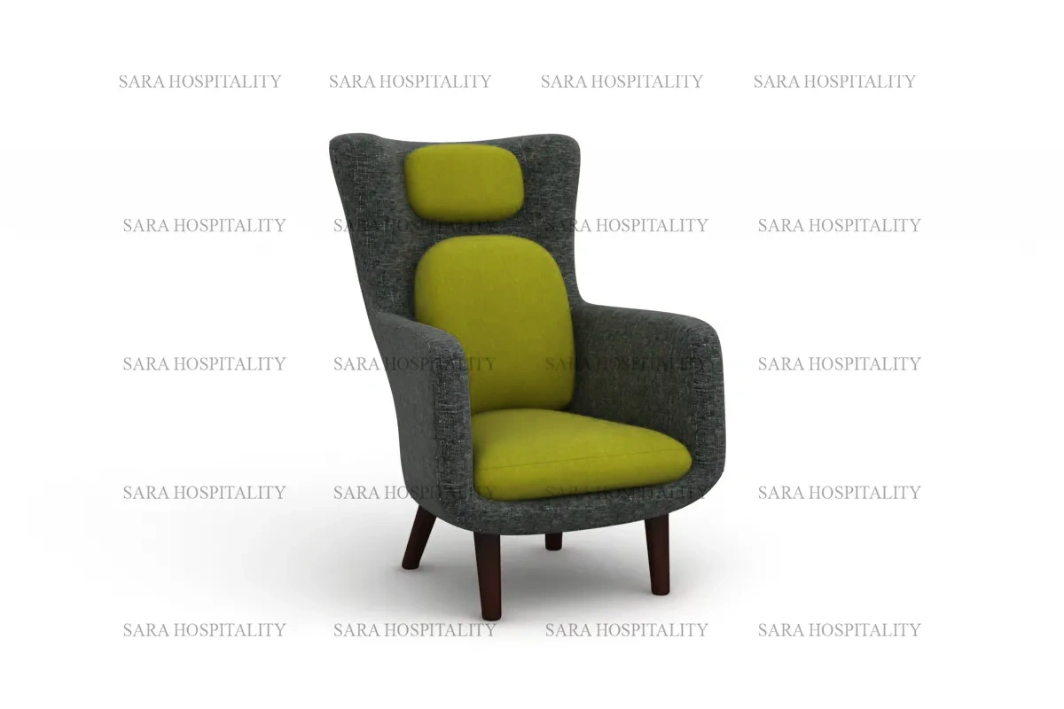 Heavy-Duty Heritage Lounge Chair for high-volume hotel buffet dining