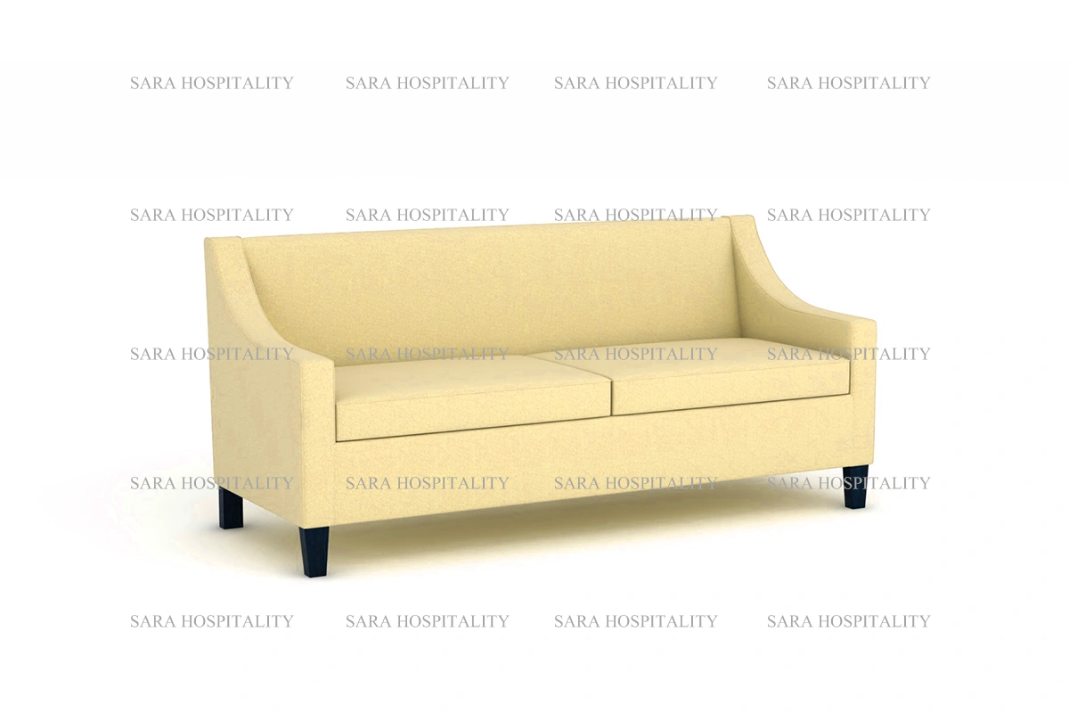 Modern Upholstered Hospitality Sofa – Light Blue - 2