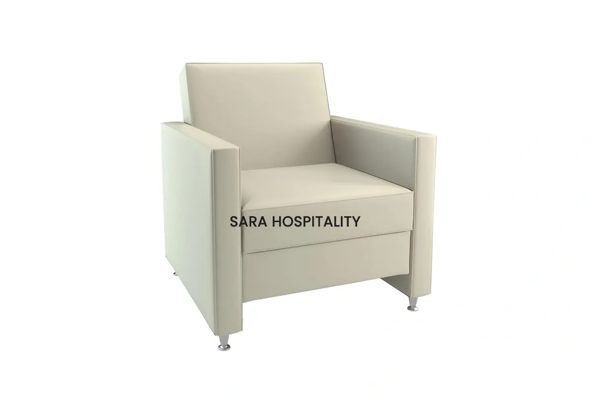 Modern hotel sofa designed for lobby and suite areas – durable hospitality furniture manufacturer serving hotels and senior living spaces
