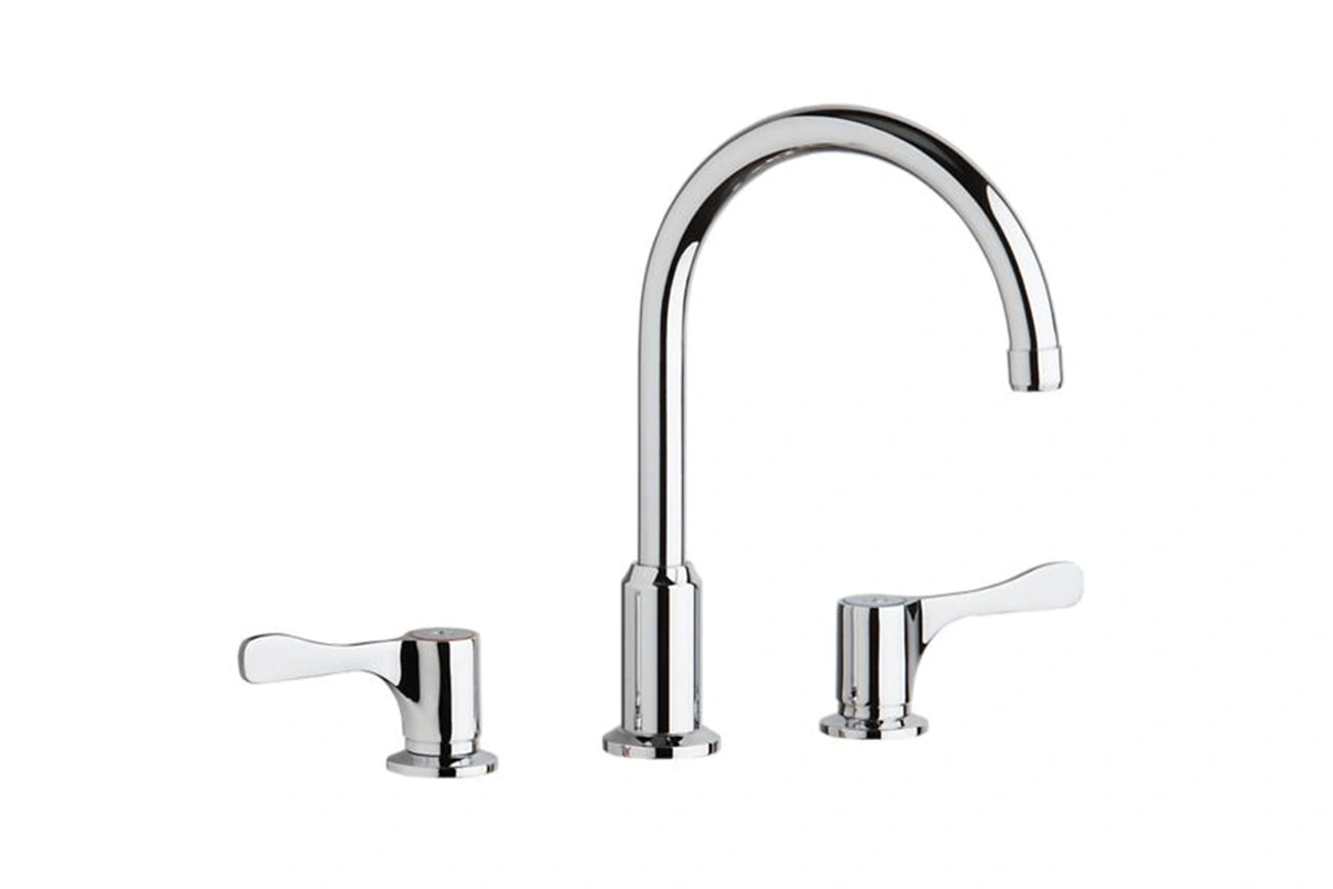 Modern widespread dual handle faucet for luxury hotel vanities