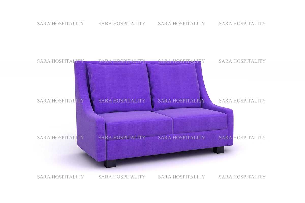 Modern Upholstered Loveseat Sofa with Plush Cushions - 2