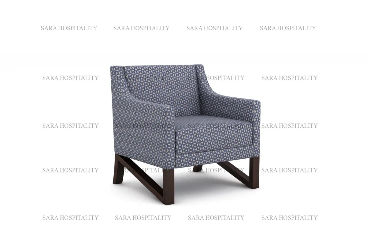 premium upholstered arm lounge chair