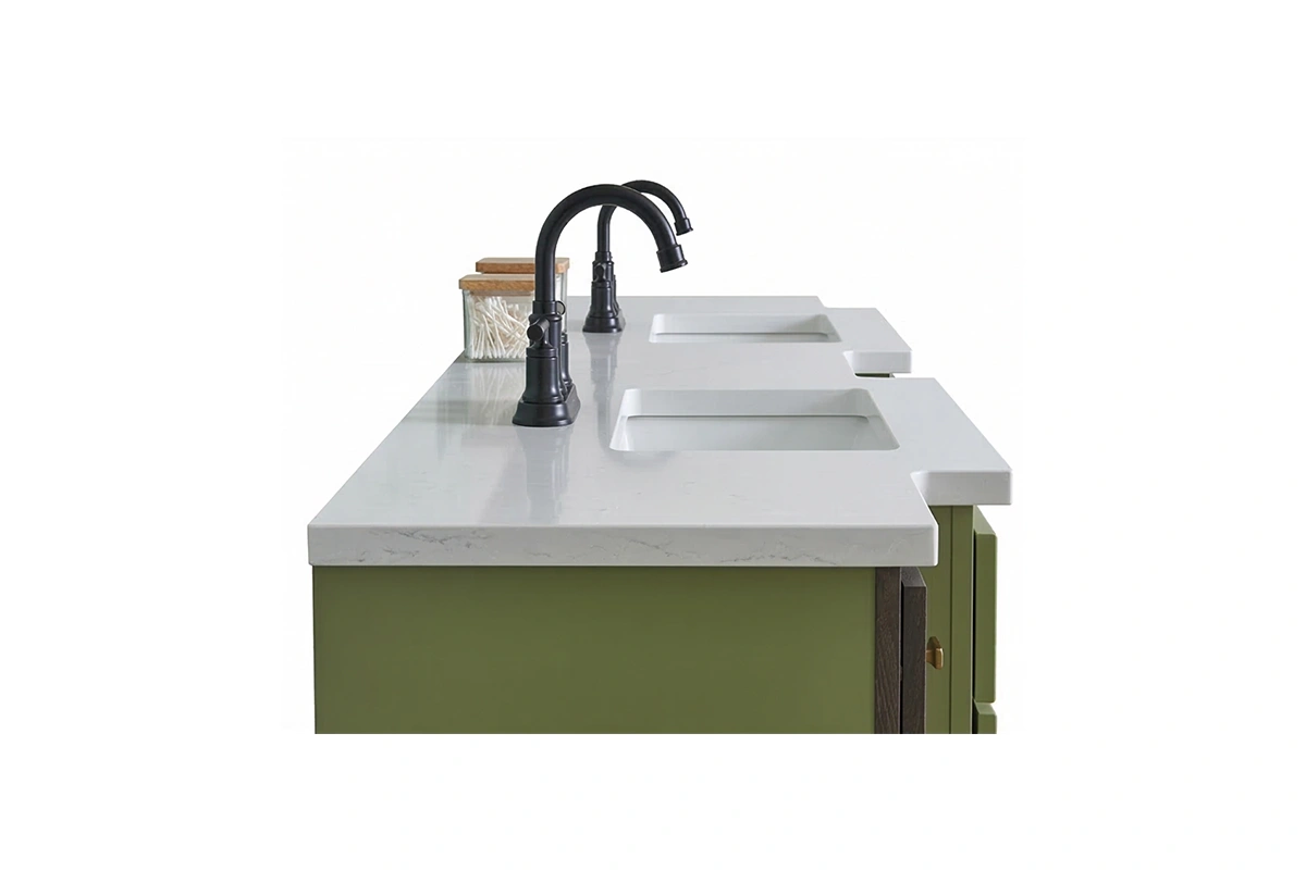 Streamlined Modern Countertop for clean hospitality washrooms