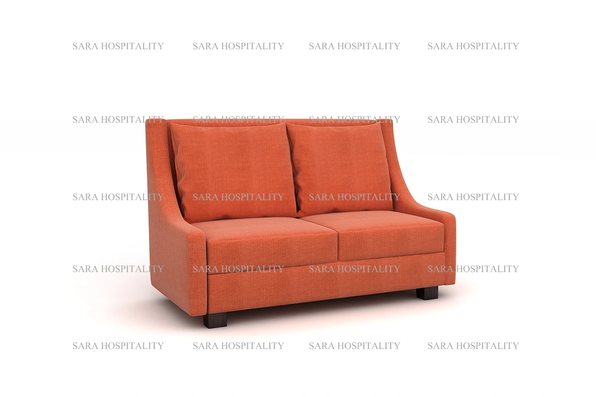 Modern Upholstered Loveseat Sofa with Plush Cushions - 3