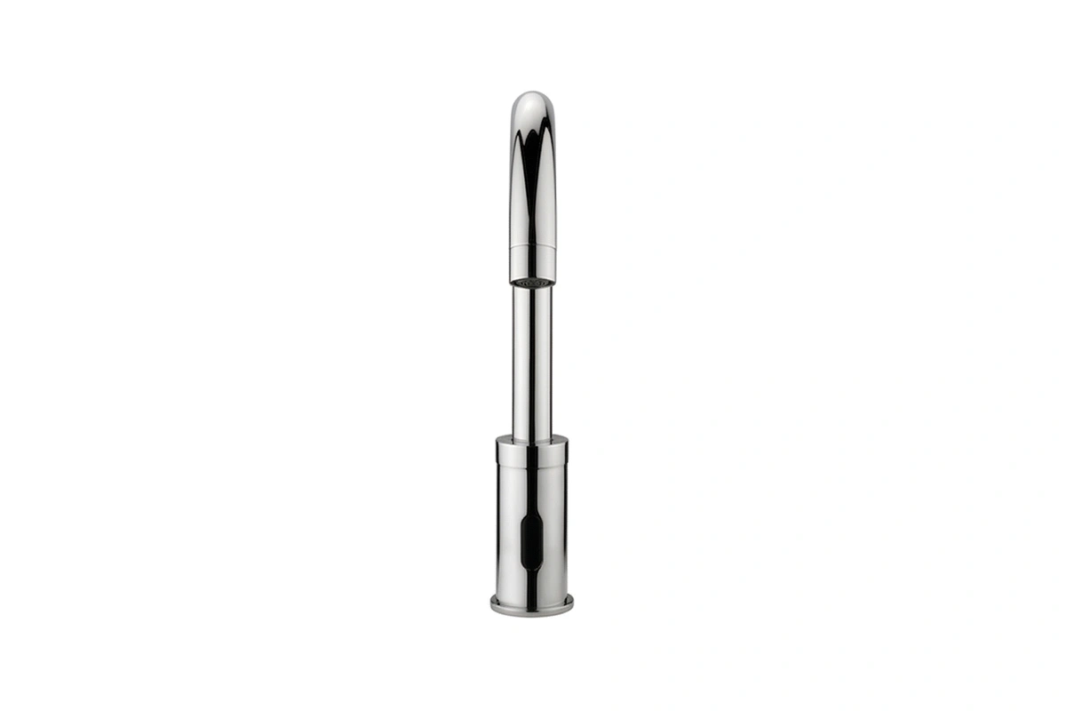 Contemporary high-clearance basin faucet for boutique suites