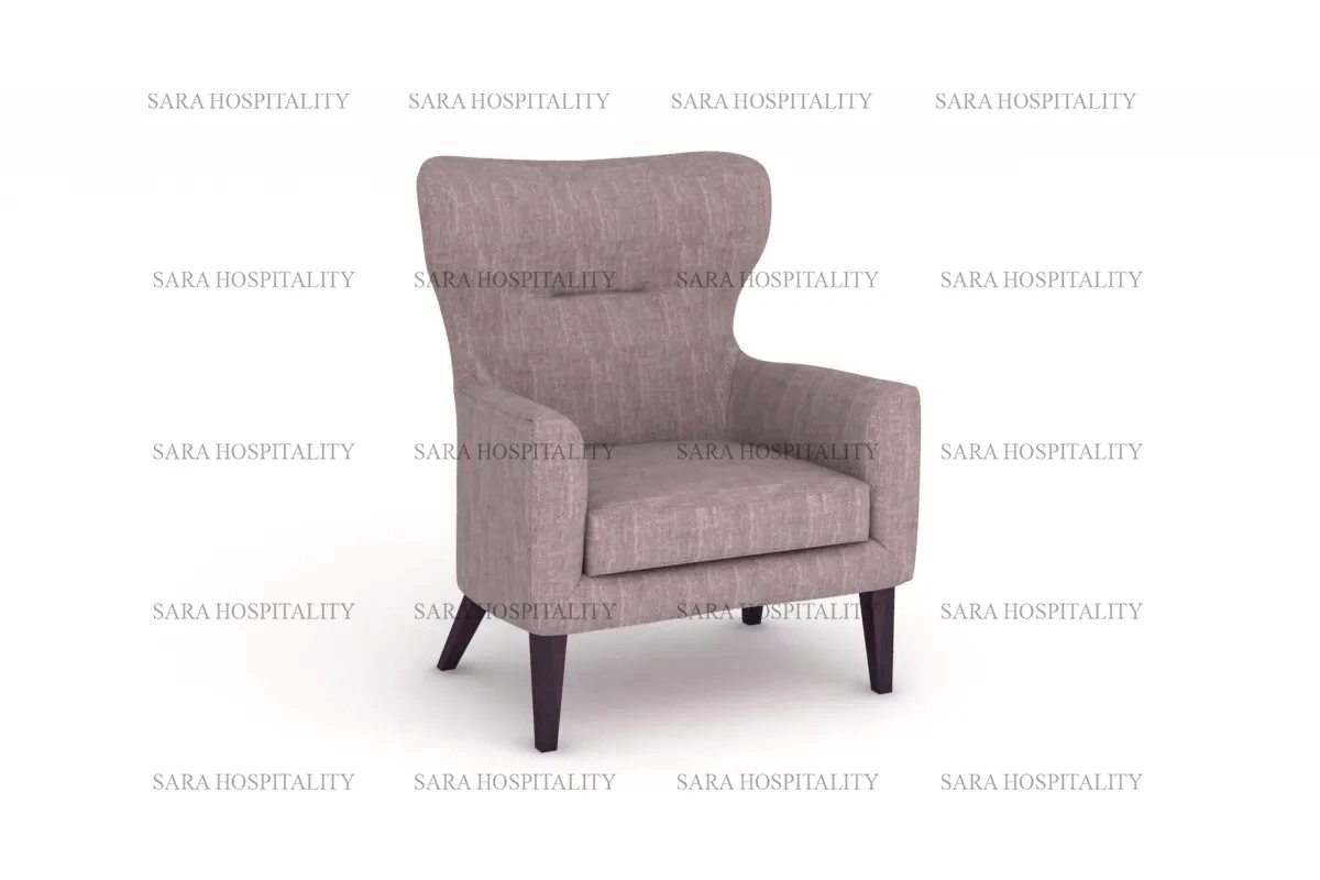 Contemporary modern accent lounge chair by Sara Hospitality USA in stylish finish