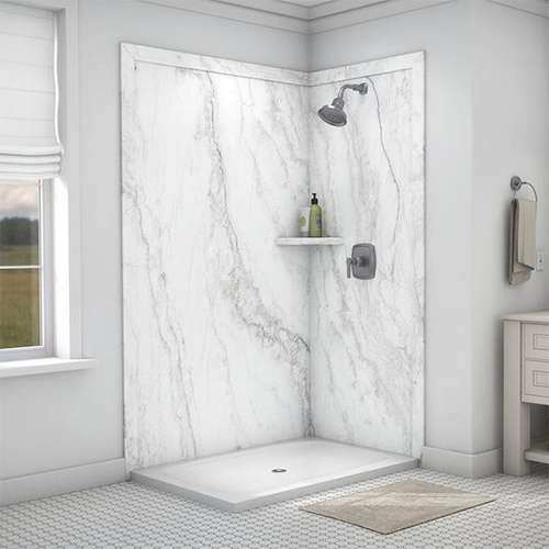 Durable seamless panel shower surround for long-lasting use