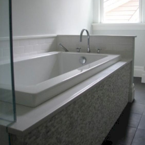 Premium integrated granite tub surround for luxury bathrooms
