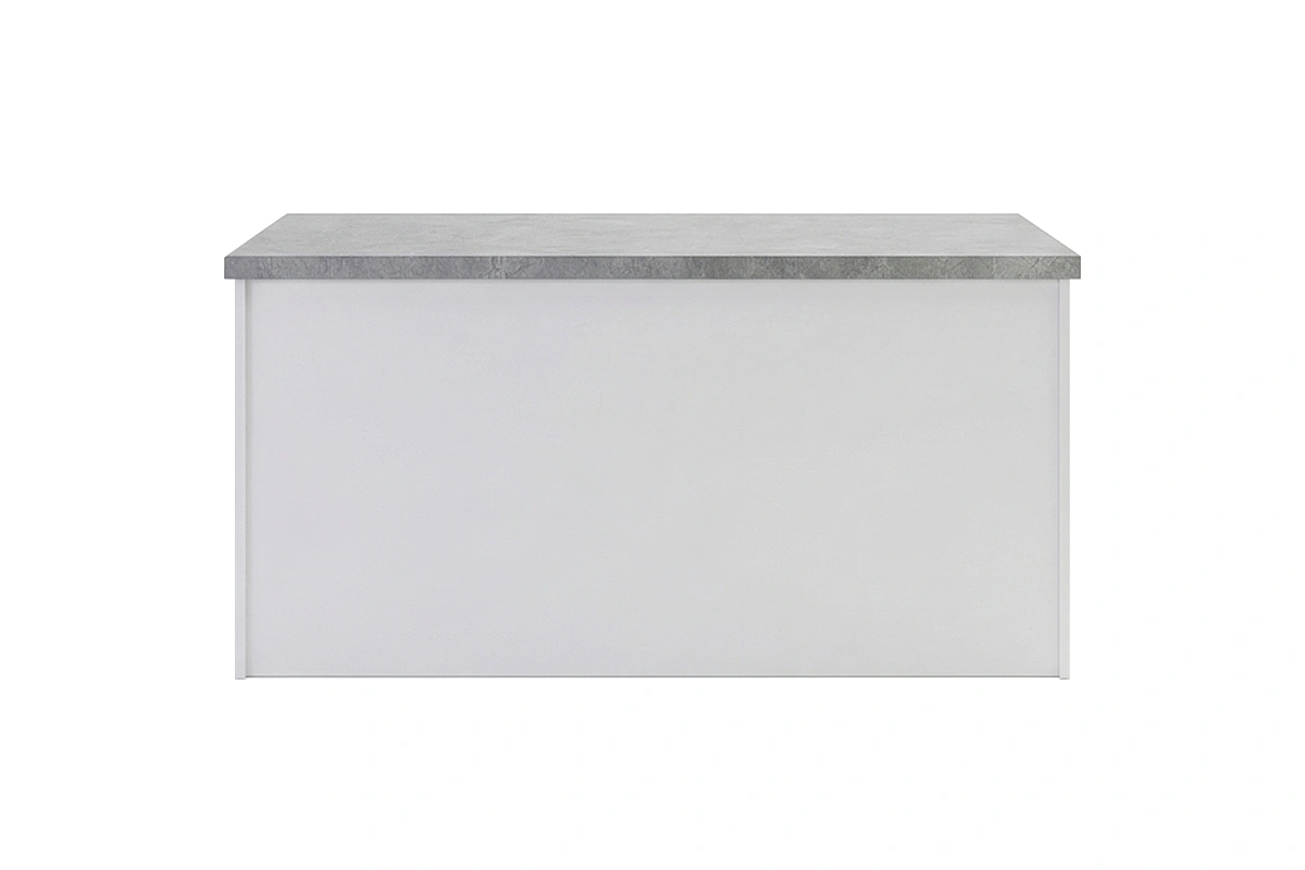 Minimalist chunky surface featuring a solid, durable structure and a polished, uniform finish for an upscale focal point