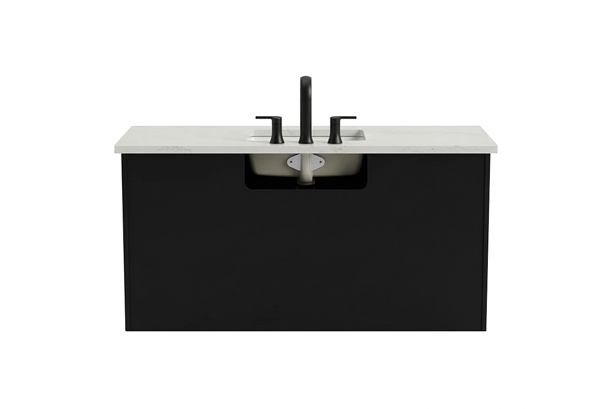 Elegant Classic Vanity Top for rustic yet polished mountain inn baths