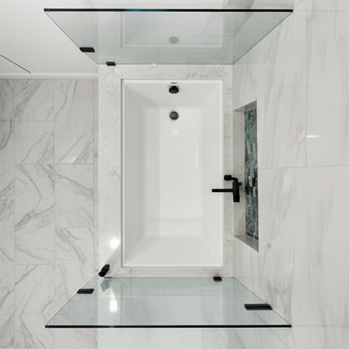 Durable alcove tub shower surround for long-lasting use