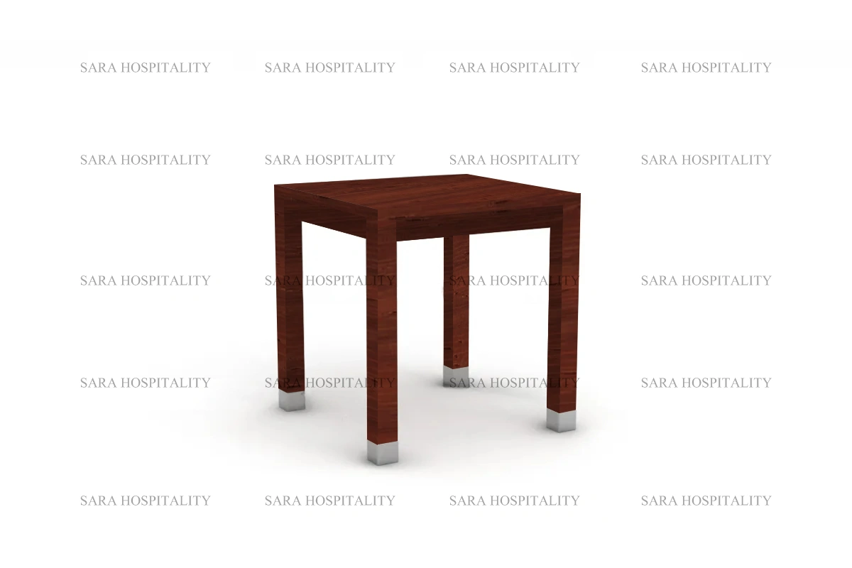 Minimalist square pedestal table featuring a balanced, sturdy frame and a clutter-free aesthetic