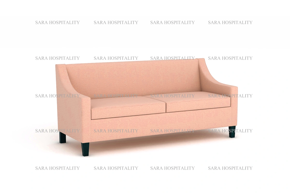 Modern Upholstered Hospitality Sofa – Light Blue - 4