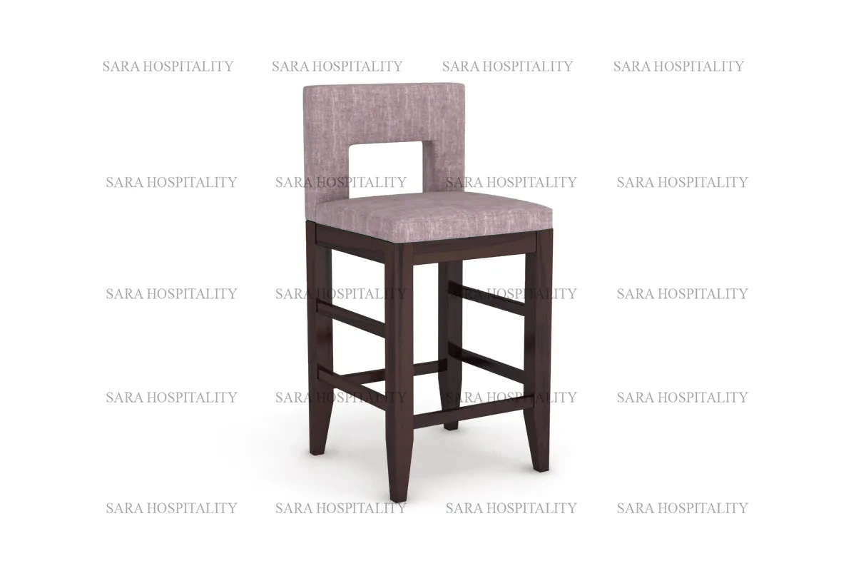 Minimalist Square Frame Dining Chair for boutique inn breakfast areas.