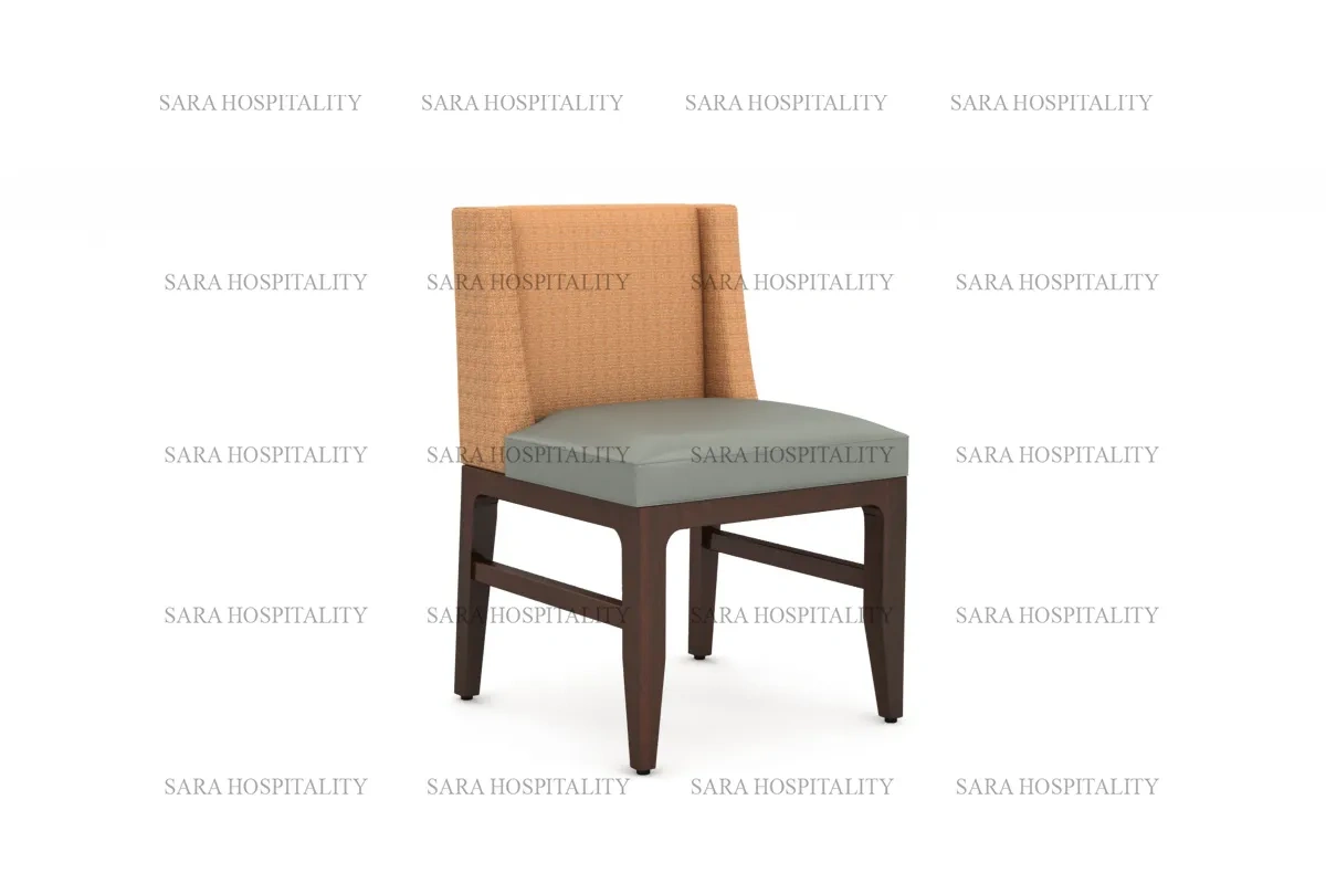 Contemporary Wood Frame Chair for boutique hotel suites.