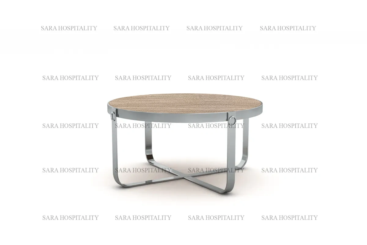 Contemporary center table showcasing a sleek, minimalist silhouette with clean edges and a seamless finish