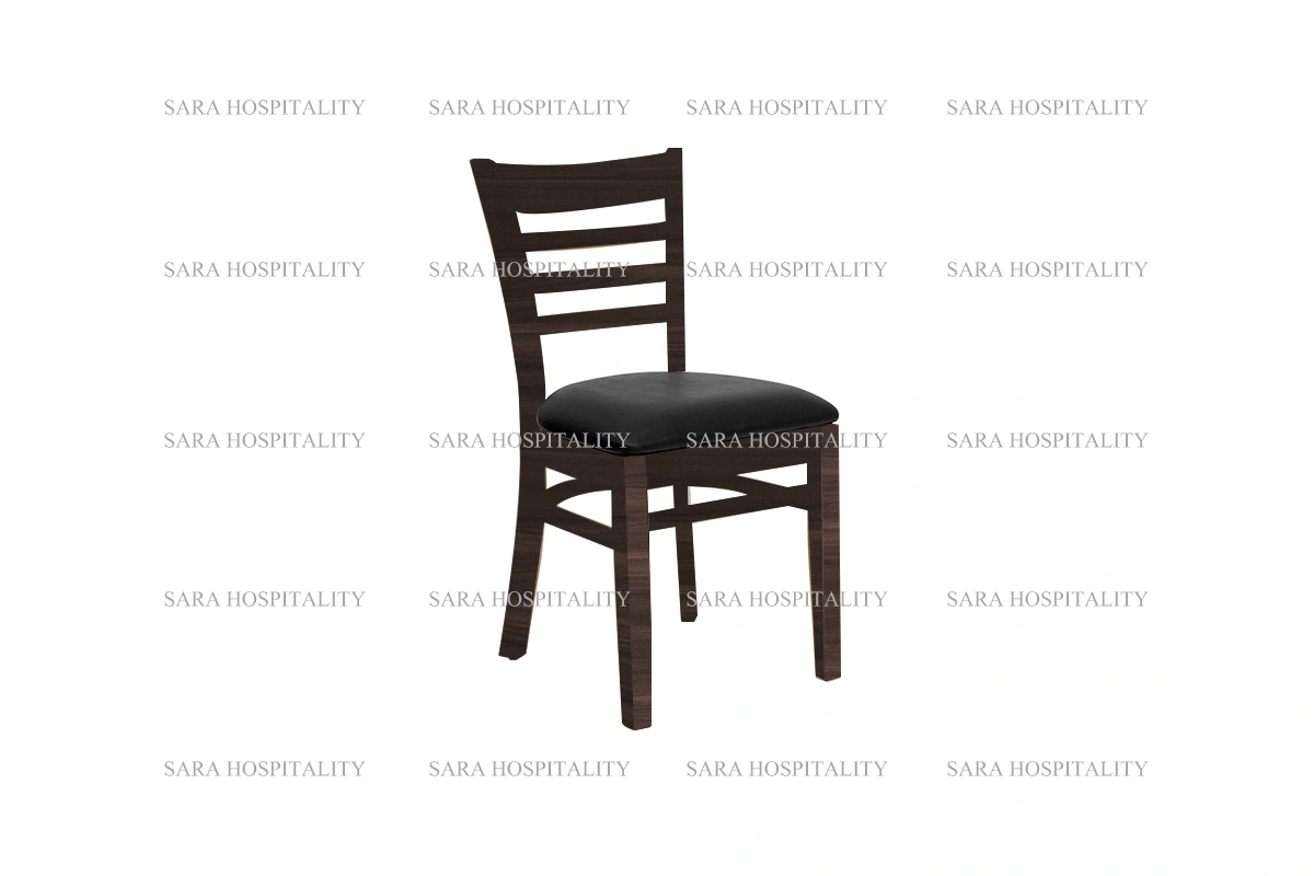 Lightweight Modern Light Wood Chair for high-traffic buffet areas