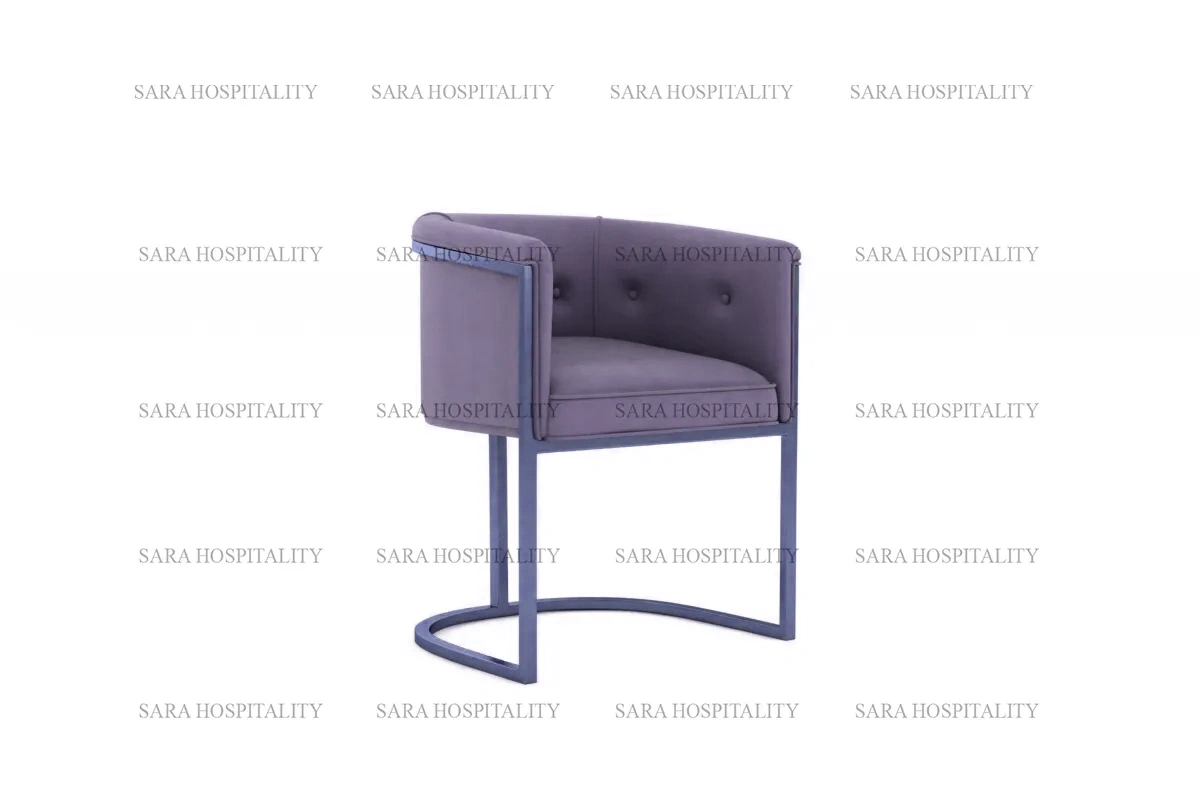 Minimalist Metal Base Designer Chair for industrial-chic breakfast bistros