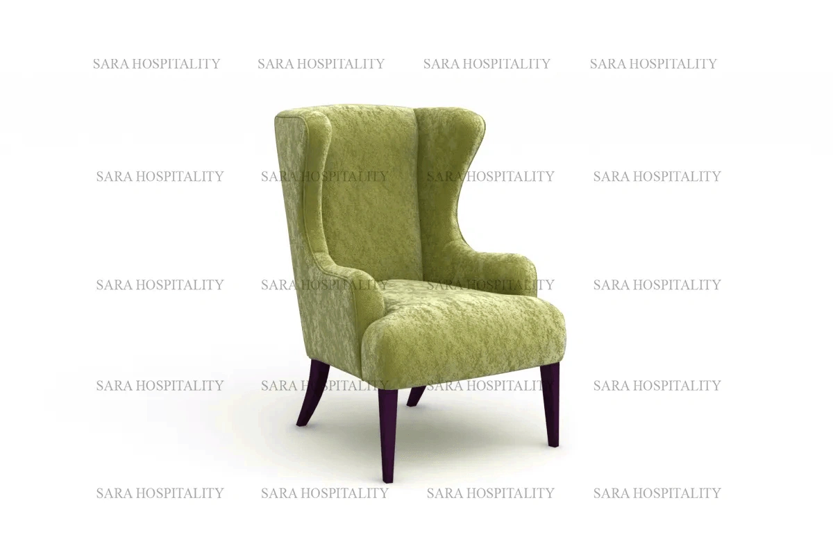 Traditional Wingback Lounge Chair for historic breakfast inn libraries
