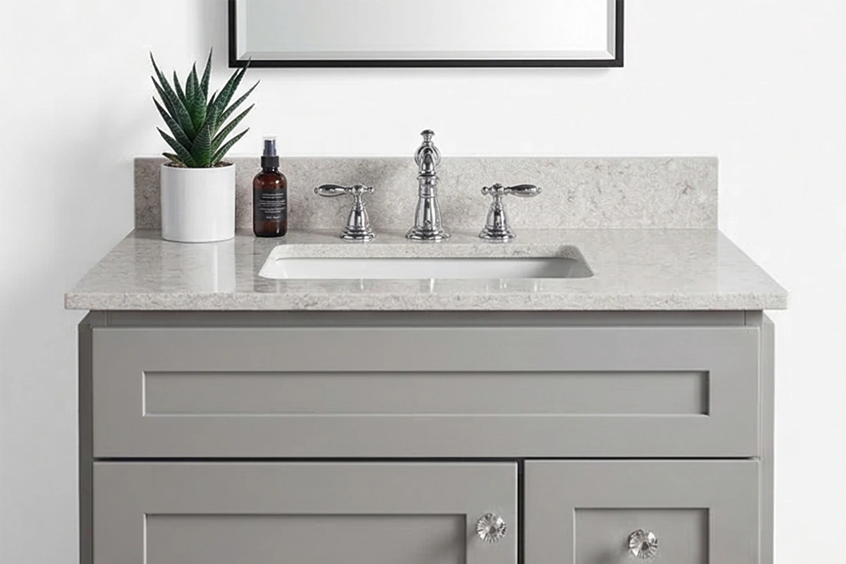 Graceful Refined Vanity Surface for curated boutique dressing areas