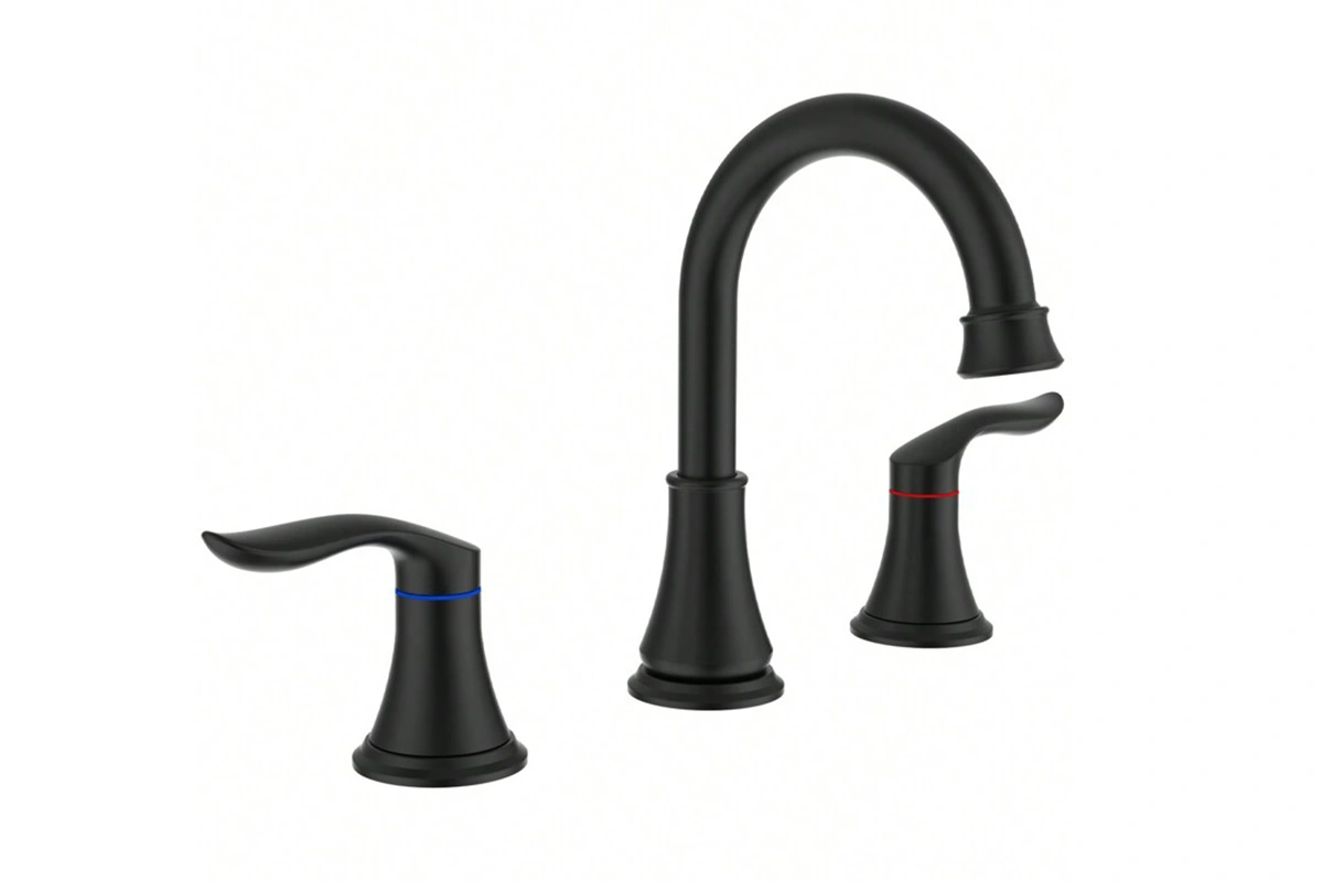 Classic dual-handle faucet for timeless hotel guest rooms