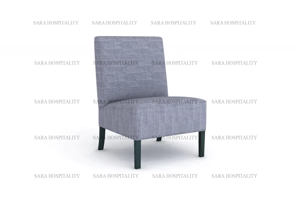 Chic Elevated-Back Lounge Chair for intimate breakfast coffee nooks