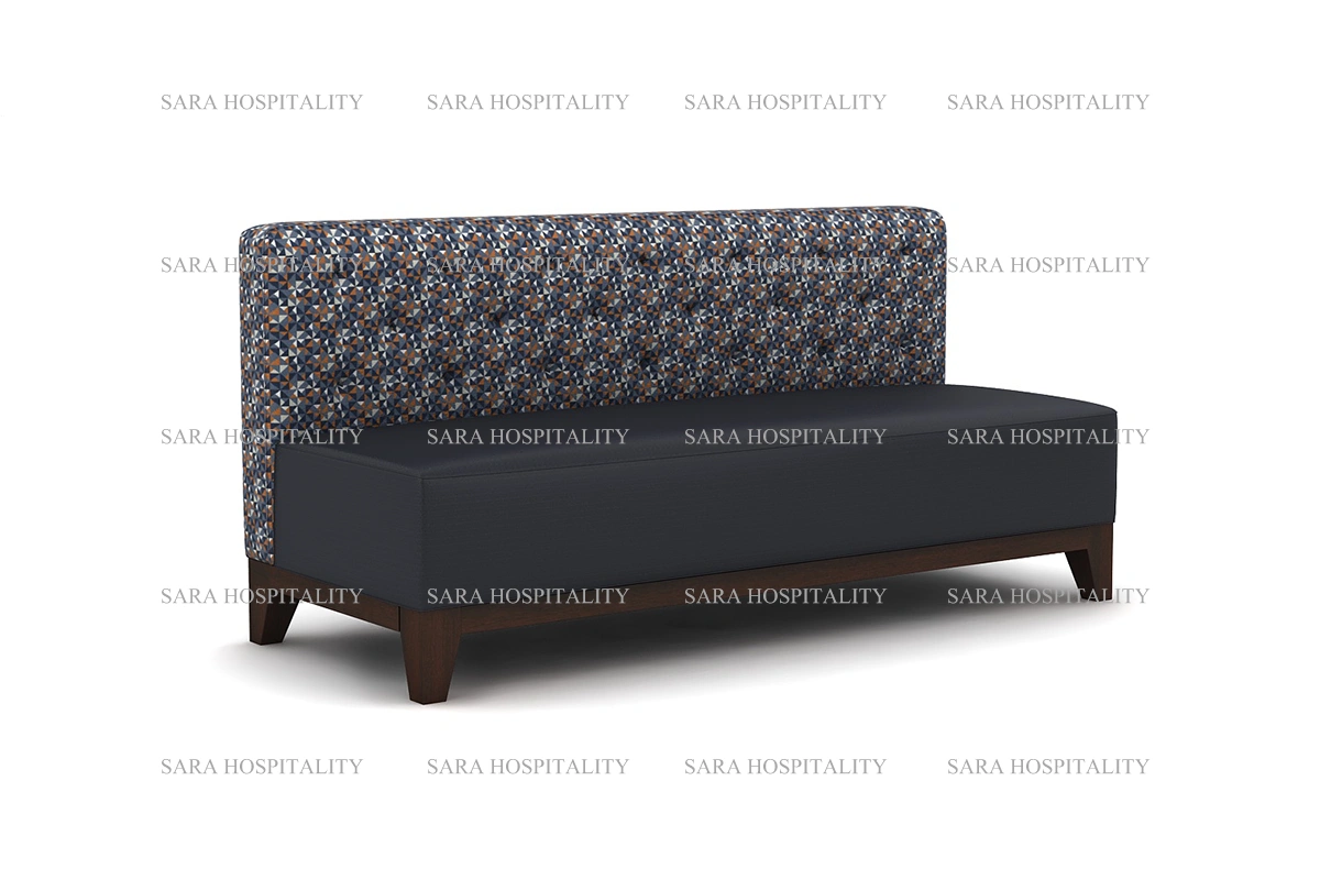 Modern High-Back Upholstered Banquette Sofa -1