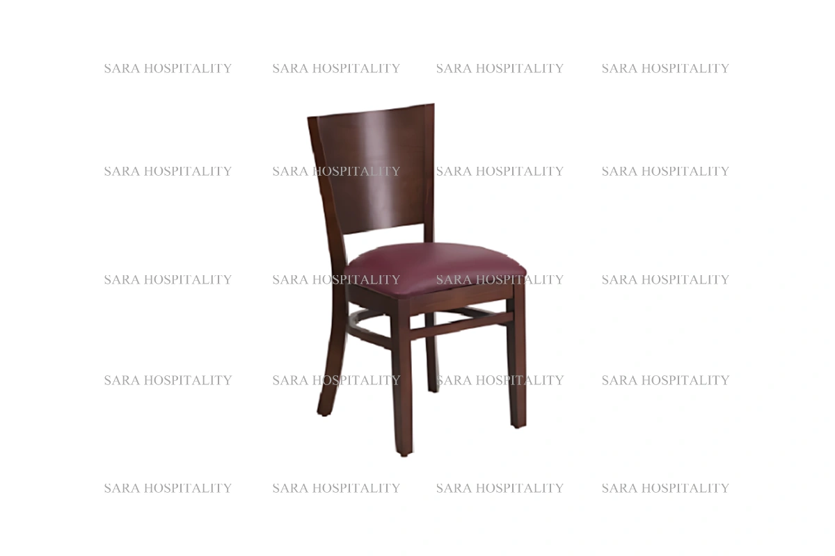 Curved Back Dining Chair for hotel breakfast rooms