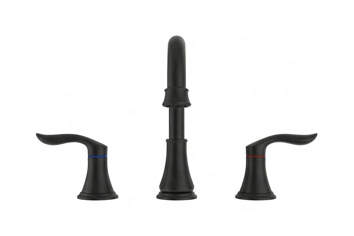 Traditional three-hole faucet for sophisticated boutique hotel suites