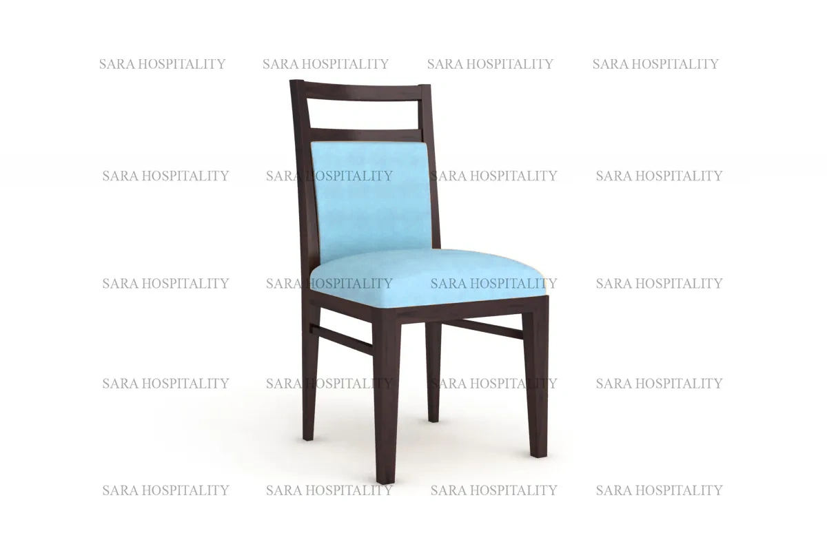Minimalist Modern Slim Back Chair for upscale cafe interiors.