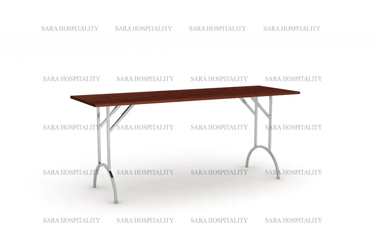 Industrial-style utility desk featuring a sturdy metal underframe and a resilient, easy-to-clean finish
