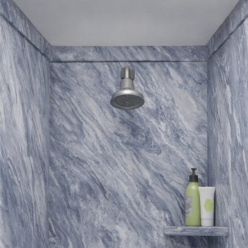 Durable dual wall granite shower surround for long-lasting use