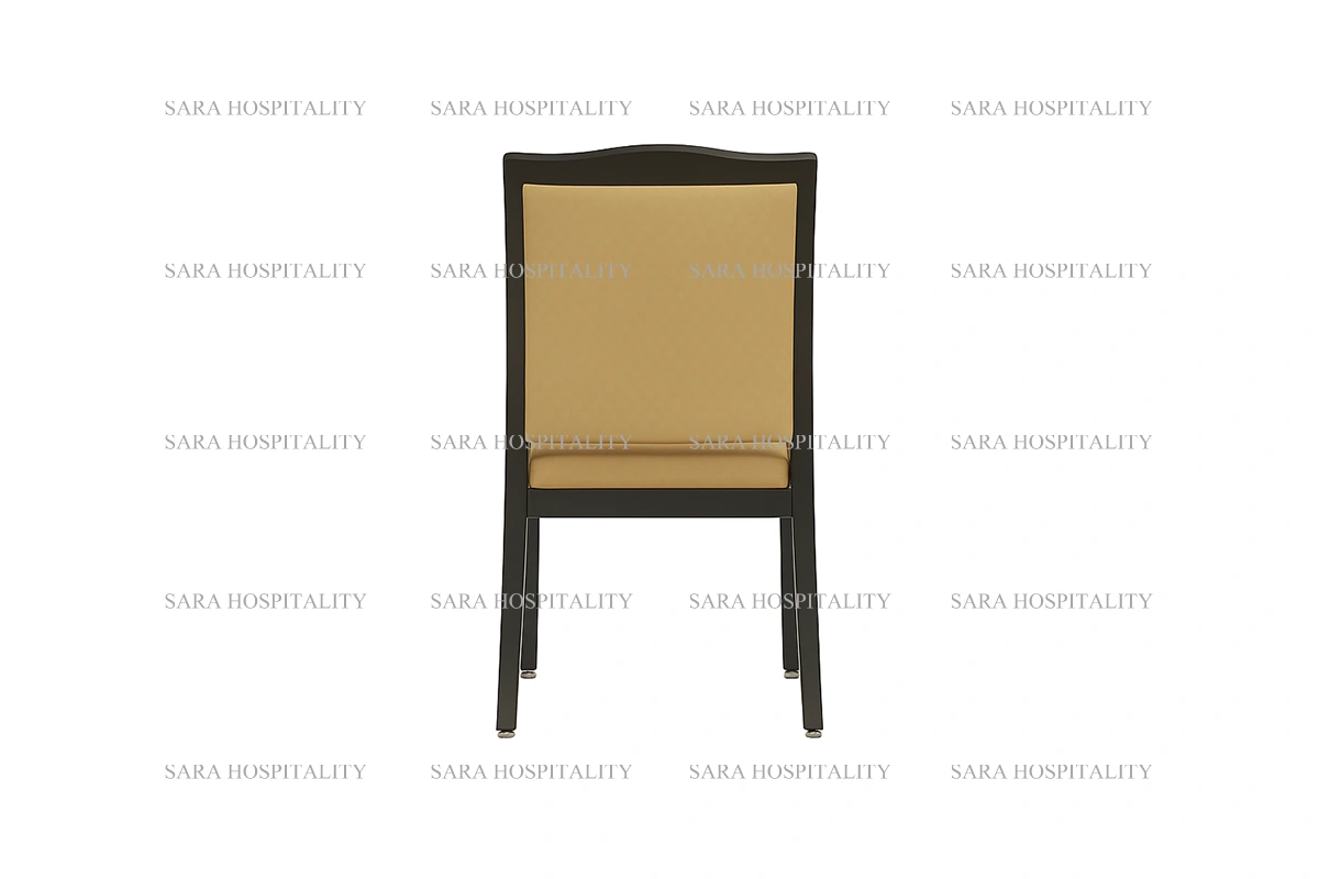 Minimalist Elegant Upholstered Side Chair for upscale inn breakfast rooms
