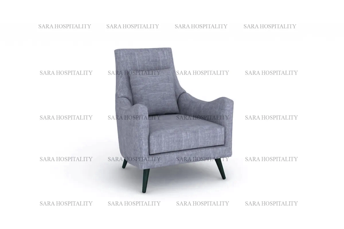 Intimate High Back Lounge Chair for private breakfast coffee nooks