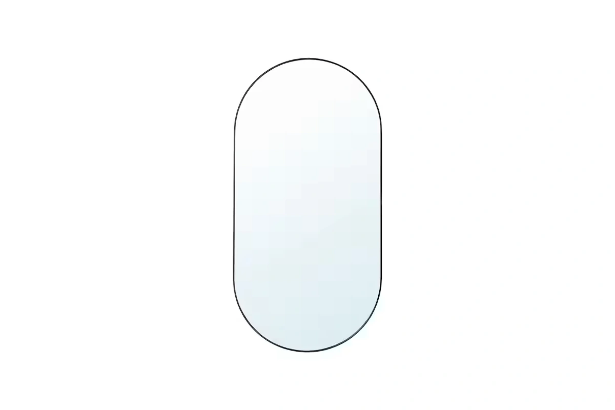 Modern slim edge full length mirror with a minimalist frame for hotel guest rooms