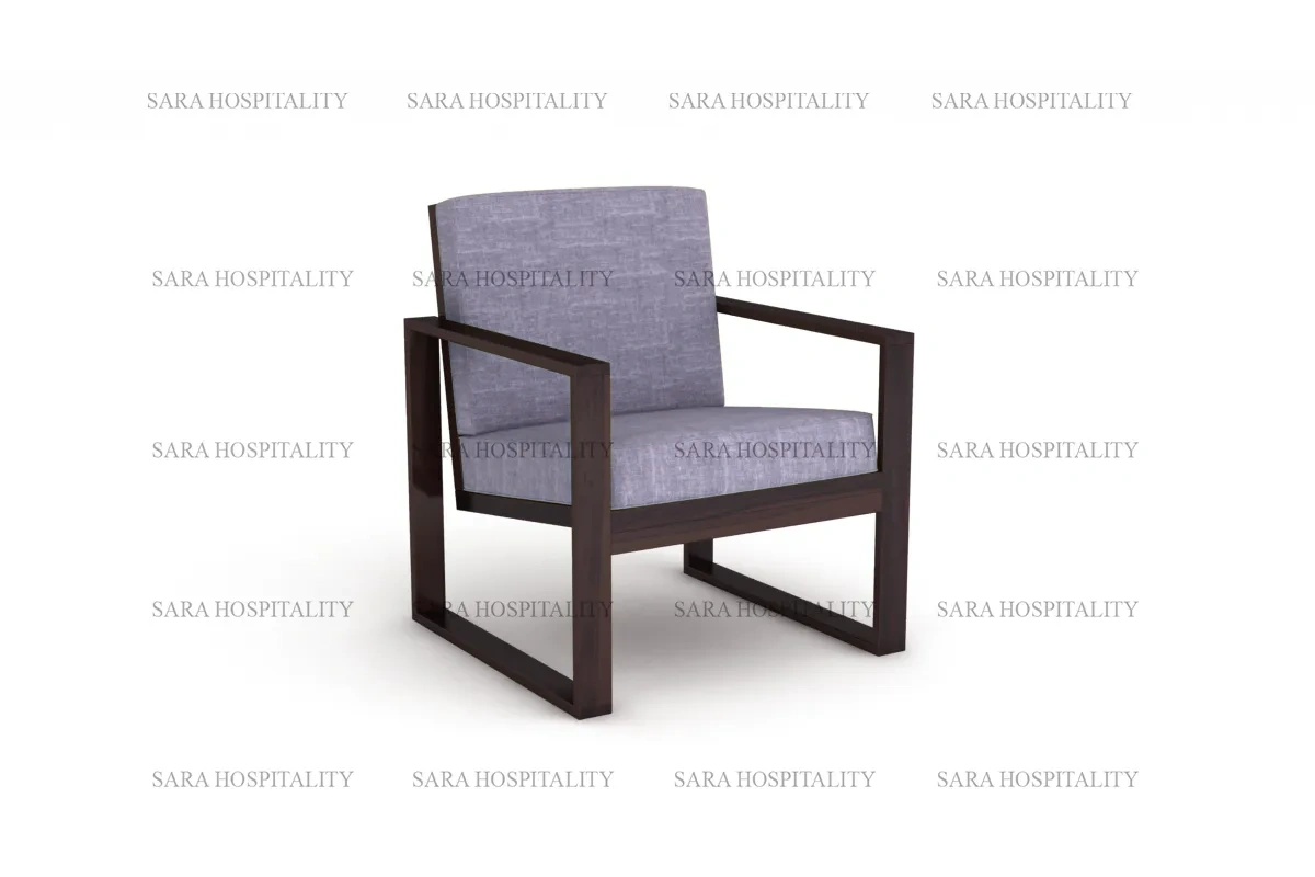 classic wooden frame armchair