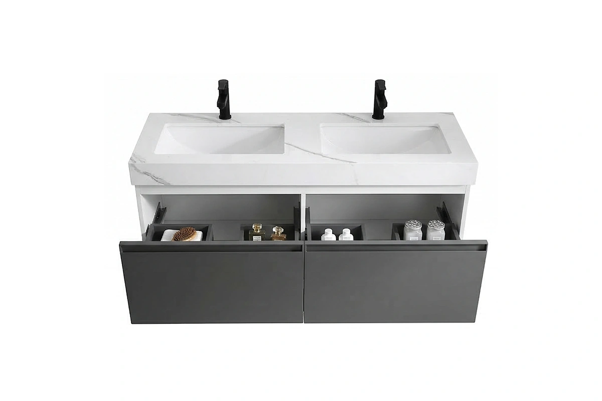 space-saving compact vanity unit