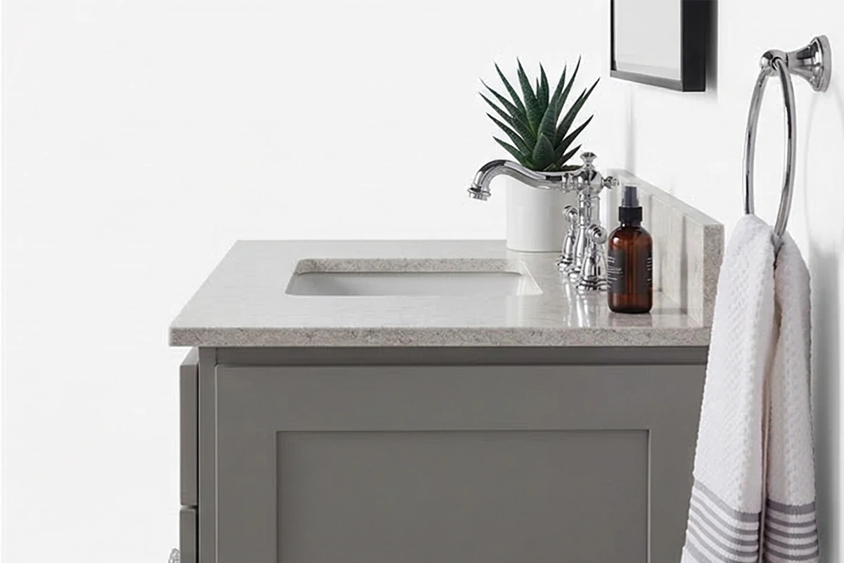 High-Performance Refined Vanity Surface for polished hospitality washrooms
