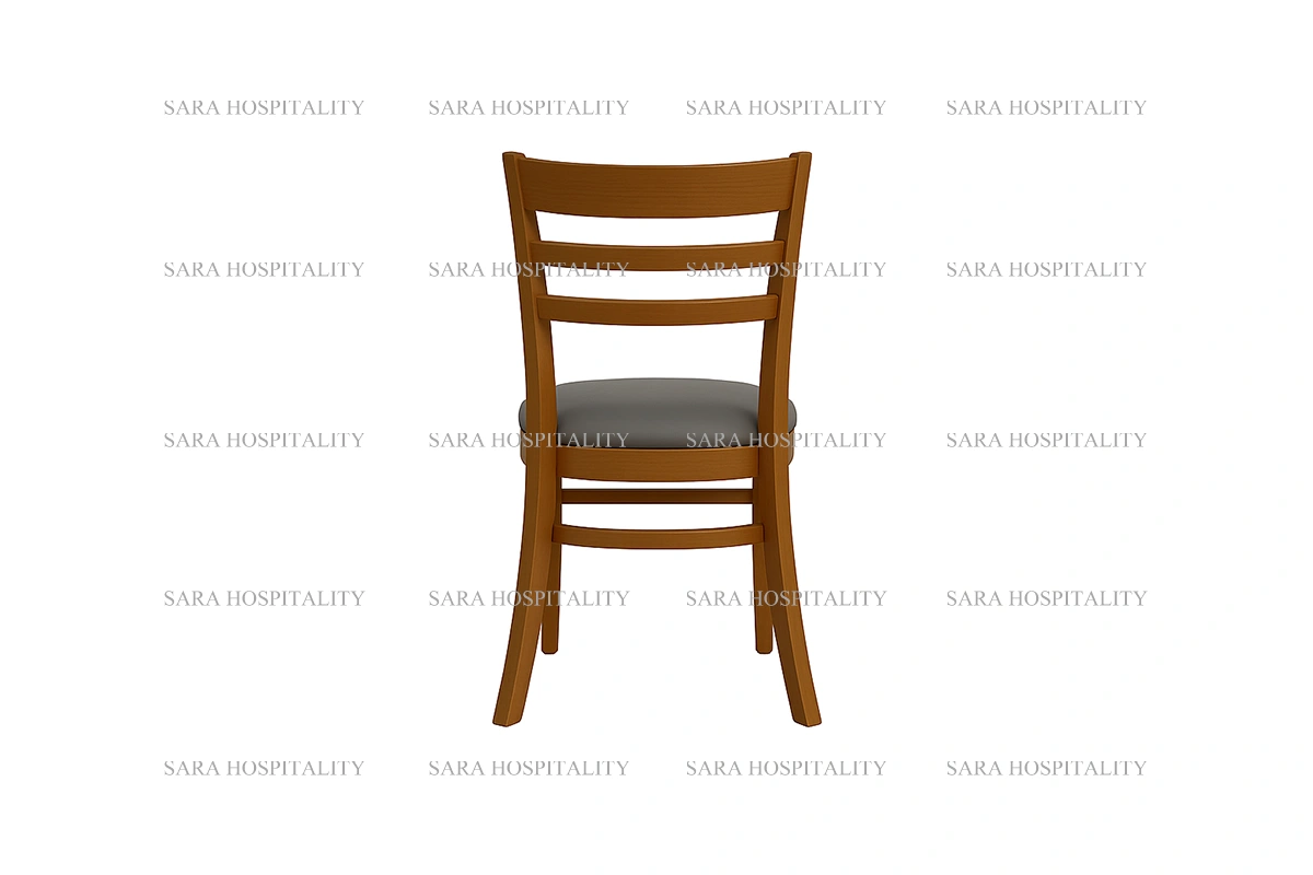 Minimalist Ladder Back Wooden Chair for breakfast inns