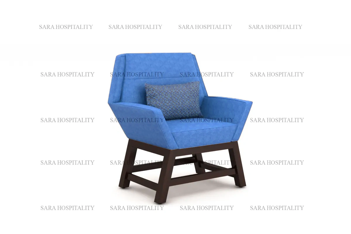 classic wooden frame accent chair